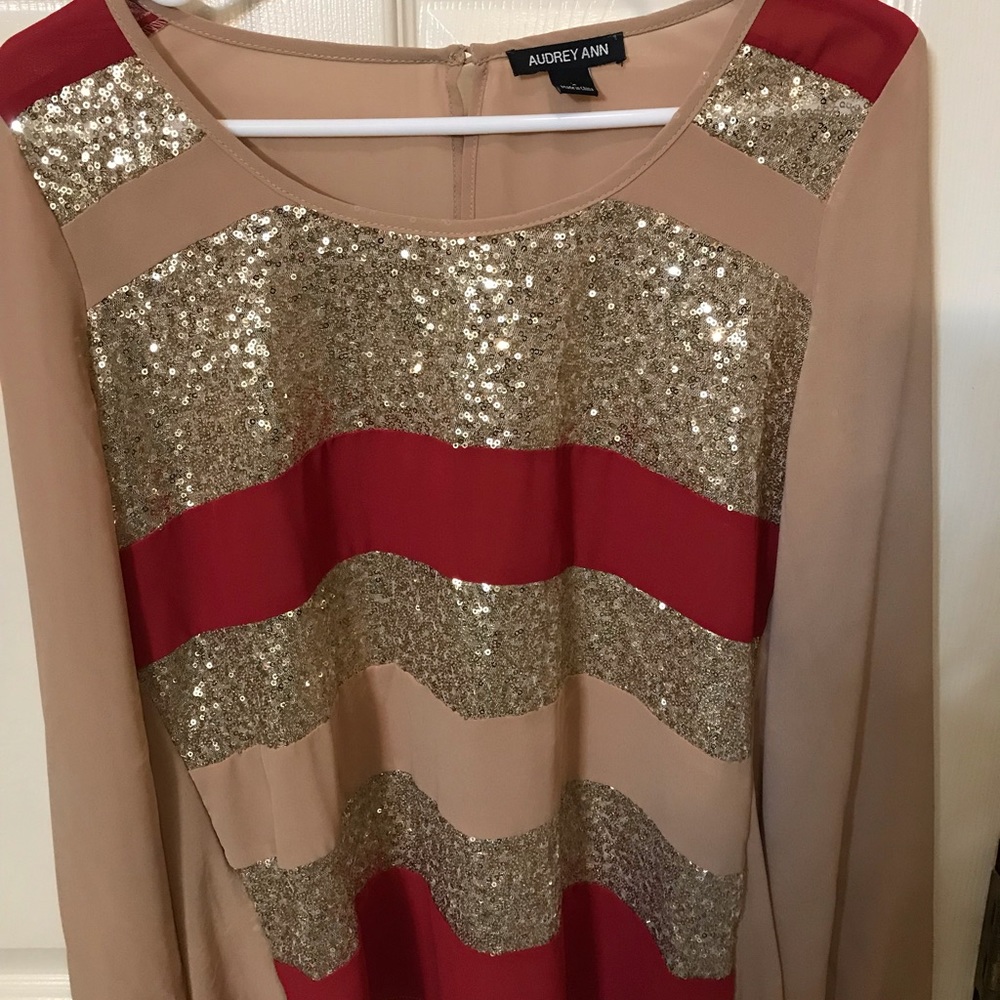 Open back sequin top